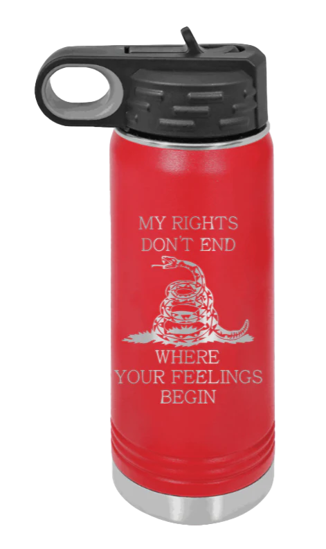 My Rights - 20oz Water Bottle Laser Engraved - Image 14