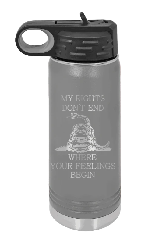 My Rights - 20oz Water Bottle Laser Engraved - Image 4