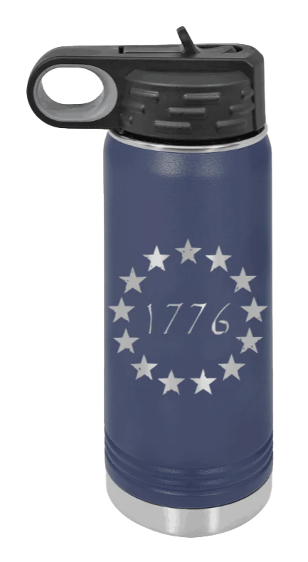 1776 - 20oz Water Bottle Laser Engraved - Image 9