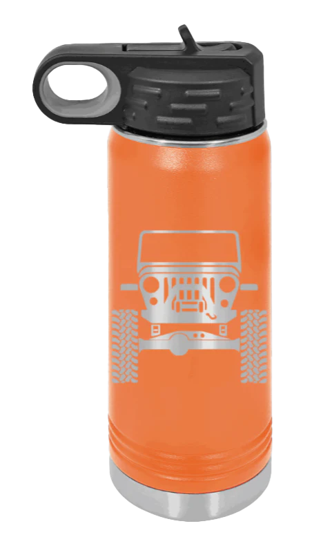Jeep CJ - 20oz Water Bottle Laser Engraved - Image 11