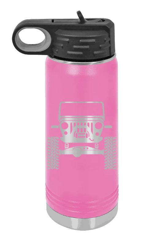 Jeep CJ - 20oz Water Bottle Laser Engraved - Image 12