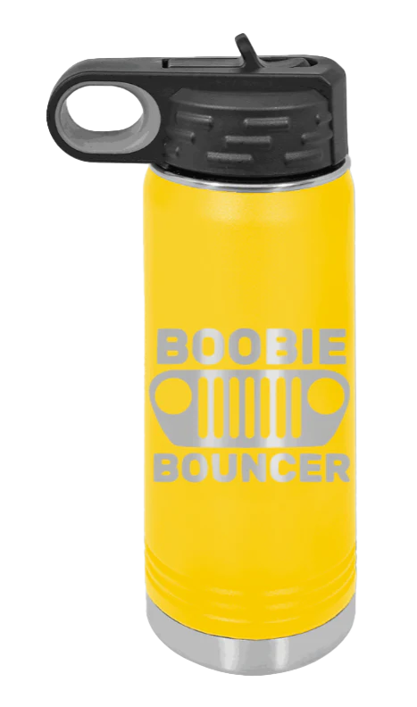 Boobie Bouncer - 20oz Water Bottle Laser Engraved - Image 17