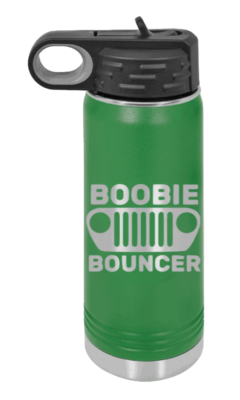Boobie Bouncer - 20oz Water Bottle Laser Engraved - Image 5