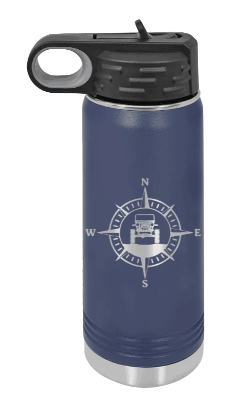 Jeep Compass CJ - 20oz Water Bottle Laser Engraved - Image 9