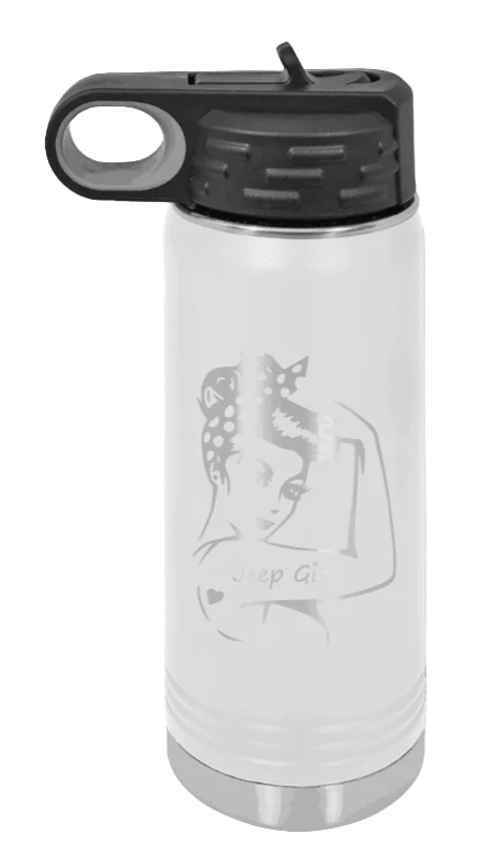 Jeep Girl - 20oz Water Bottle Laser Engraved - Image 16