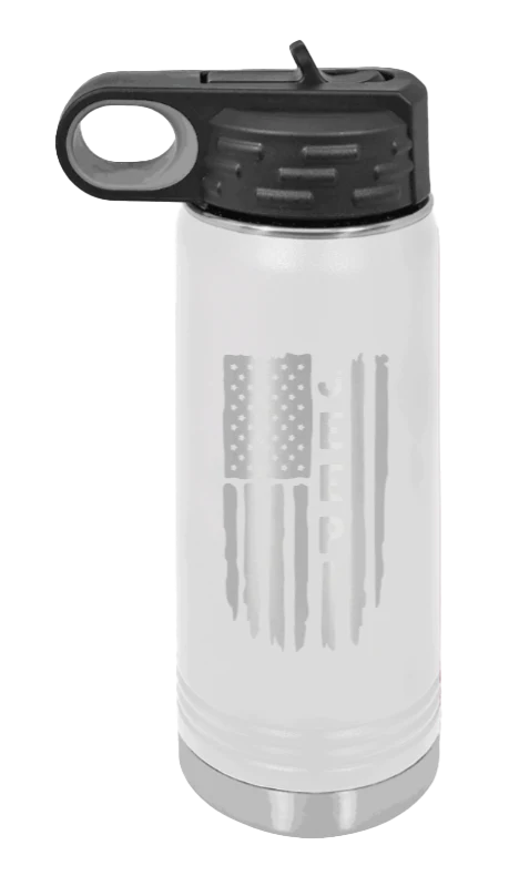 Jeep Flag - 20oz Water Bottle Laser Engraved - Image 16