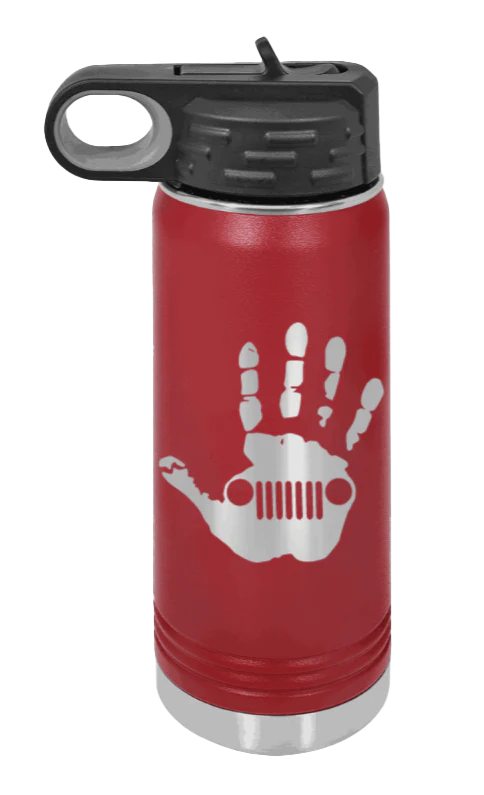 Jeep Wave - 20oz Water Bottle Laser Engraved - Image 8
