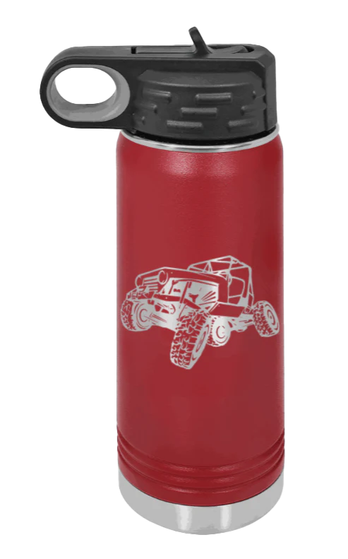 CJ Crawler No Rock - 20oz Water Bottle Laser Engraved - Image 8