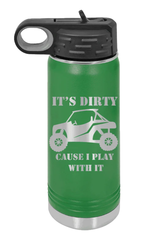 It's Dirty Cause I Play With It - 20oz Water Bottle Laser Engraved - Image 5