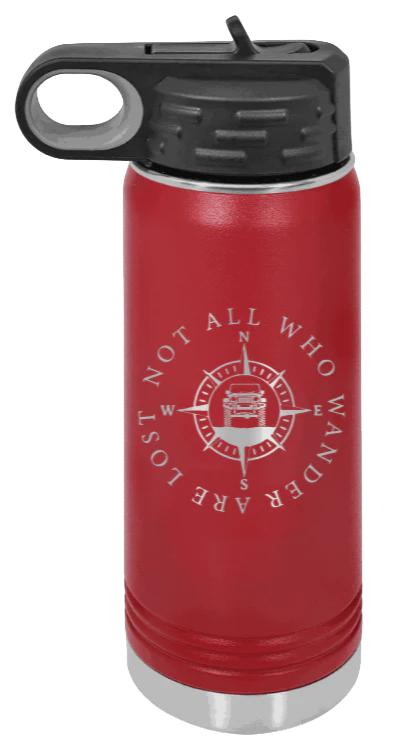 Not All Who Wander Are Lost - 20oz Water Bottle Laser Engraved - Image 8