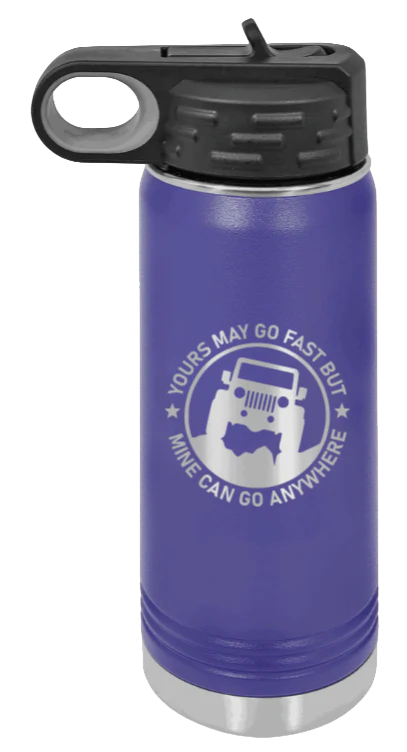 Mine Can Go Anywhere - 20oz Water Bottle Laser Engraved - Image 13