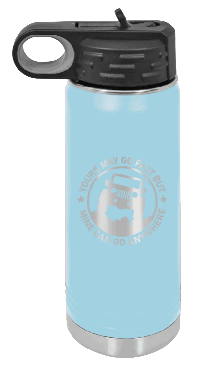 Mine Can Go Anywhere - 20oz Water Bottle Laser Engraved - Image 6