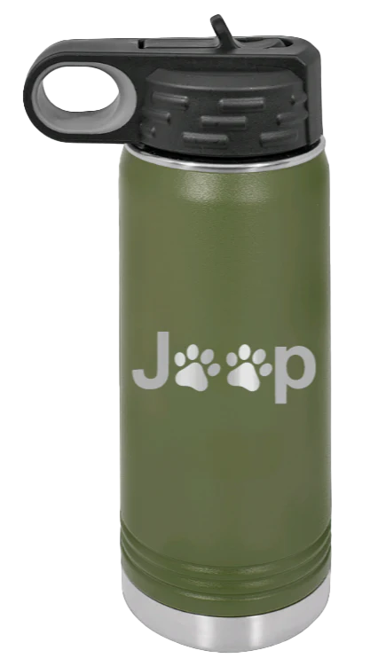 Jeep Paws - 20oz Water Bottle Laser Engraved - Image 10