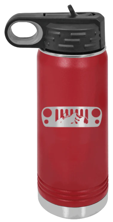 JK Grill Mountains - 20oz Water Bottle Laser Engraved - Image 8