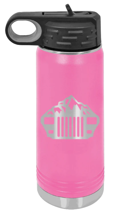 YJ Mountains - 20oz Water Bottle Laser Engraved - Image 12