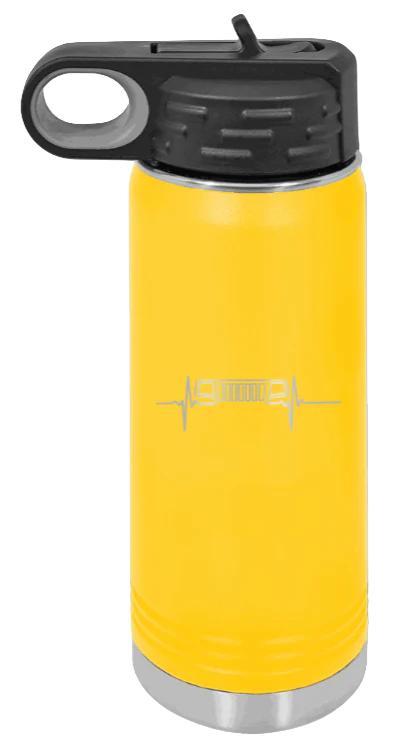WJ Heartbeat - 20oz Water Bottle Laser Engraved - Image 17