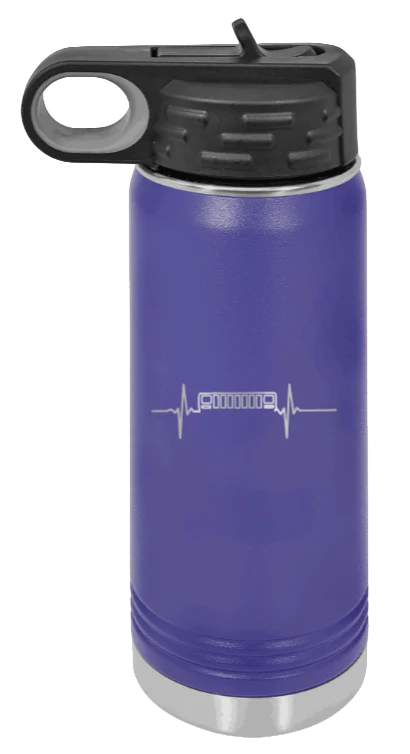 XJ Heartbeat - 20oz Water Bottle Laser Engraved - Image 13