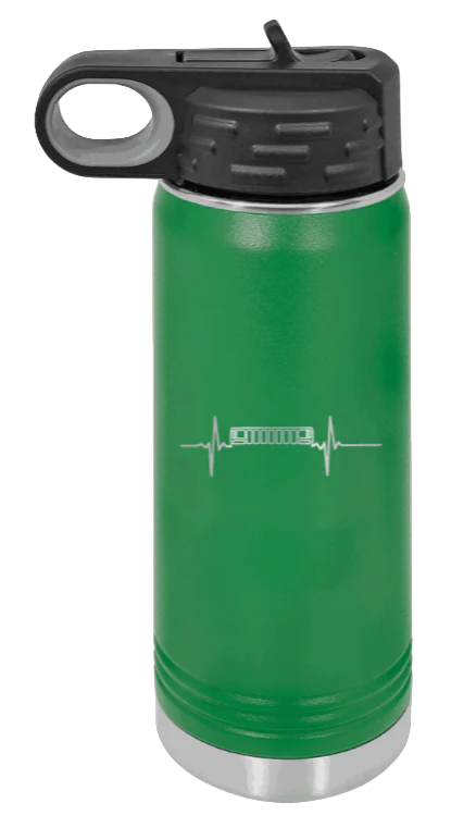 ZJ Heartbeat - 20oz Water Bottle Laser Engraved - Image 5