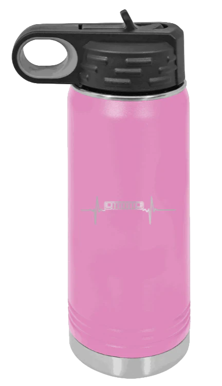 ZJ Heartbeat - 20oz Water Bottle Laser Engraved - Image 7