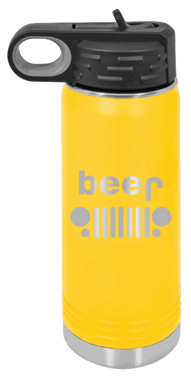Beer Jeep - 20oz Water Bottle Laser Engraved - Image 17