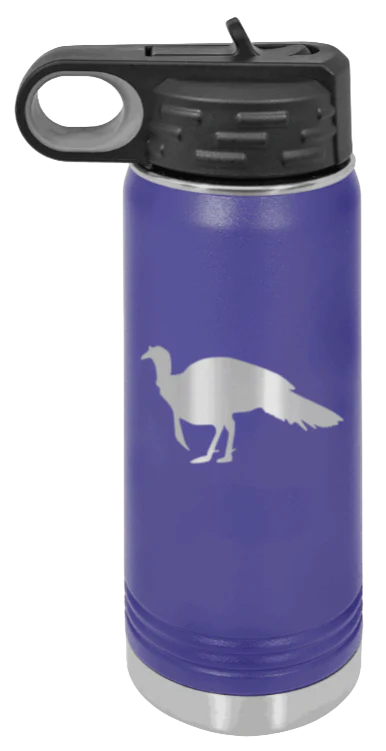 Turkey Silhouette - 20oz Water Bottle - Image 13