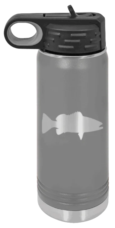 Bass Silhouette - 20oz Water Bottle - Image 4