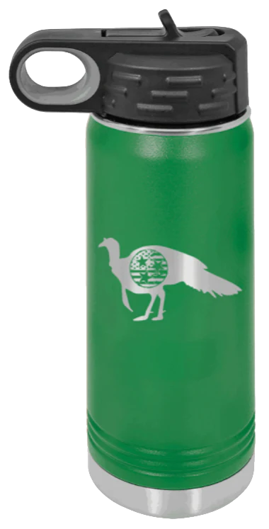 Tristar Flag Deer - 20oz Water Bottle - Image 5