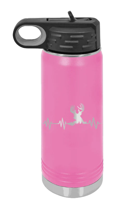 Deer Heartbeat - 20oz Water Bottle - Image 12