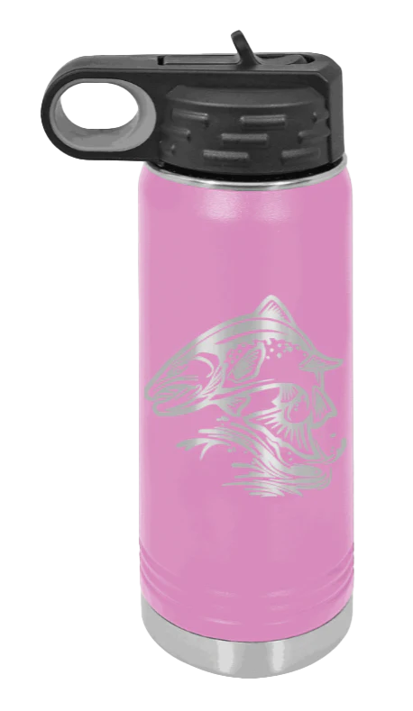 Salmon Jumping - 20oz Water Bottle - Image 7