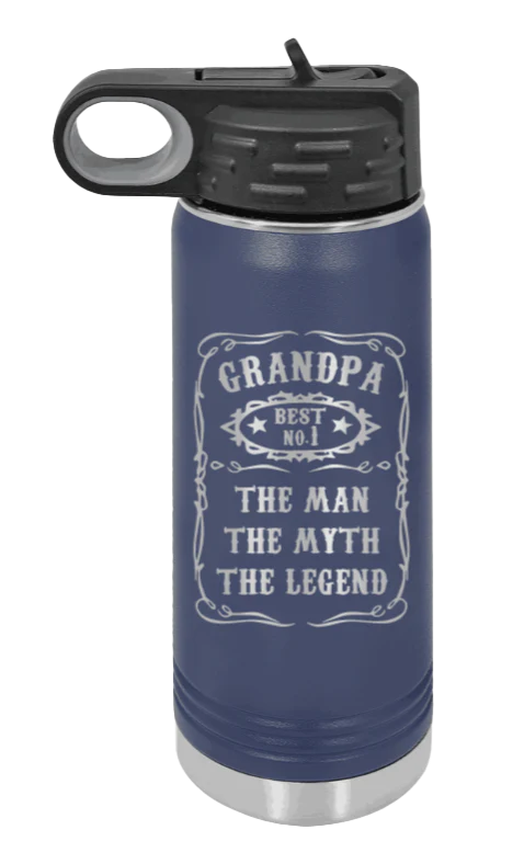 The Man, The Myth, The Legend - 20oz Water Bottle Laser Engraved - Image 9
