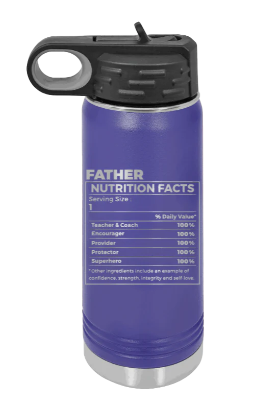 Father Nutrition - 20oz Water Bottle Laser Engraved - Image 13