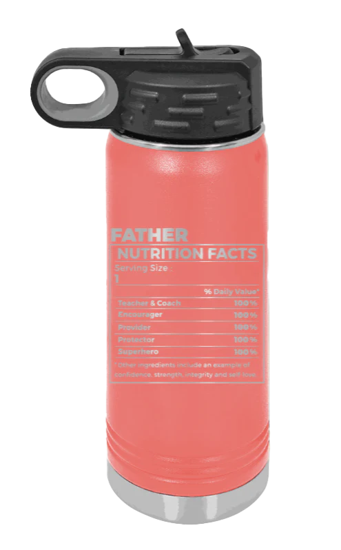 Father Nutrition - 20oz Water Bottle Laser Engraved - Image 3