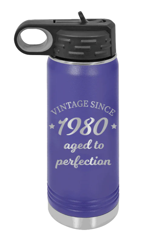 Aged To Perfection - 20oz Water Bottle Laser Engraved - Image 13