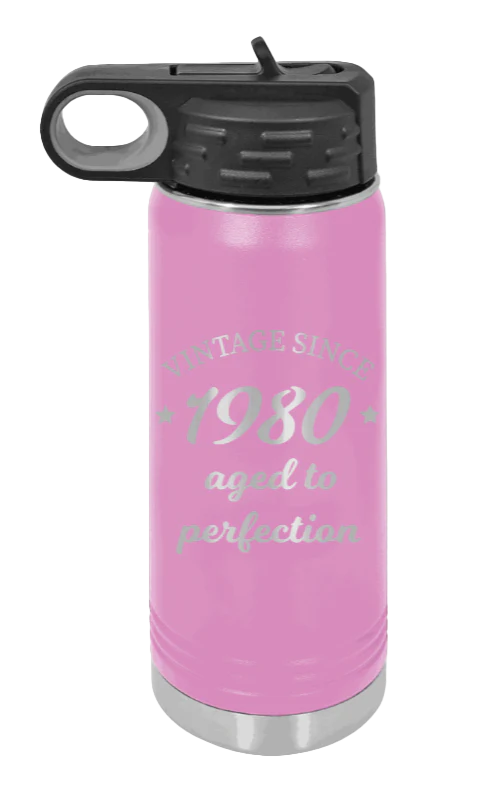Aged To Perfection - 20oz Water Bottle Laser Engraved - Image 7