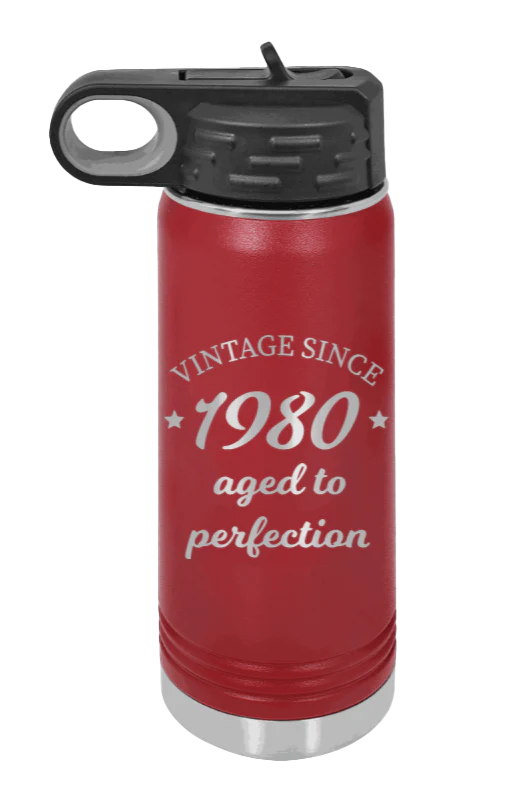Aged To Perfection - 20oz Water Bottle Laser Engraved - Image 8