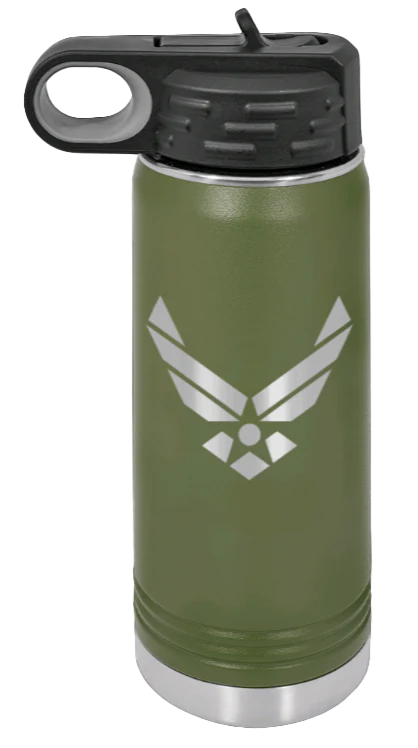 Air Force - 20oz Water Bottle Laser Engraved - Image 10
