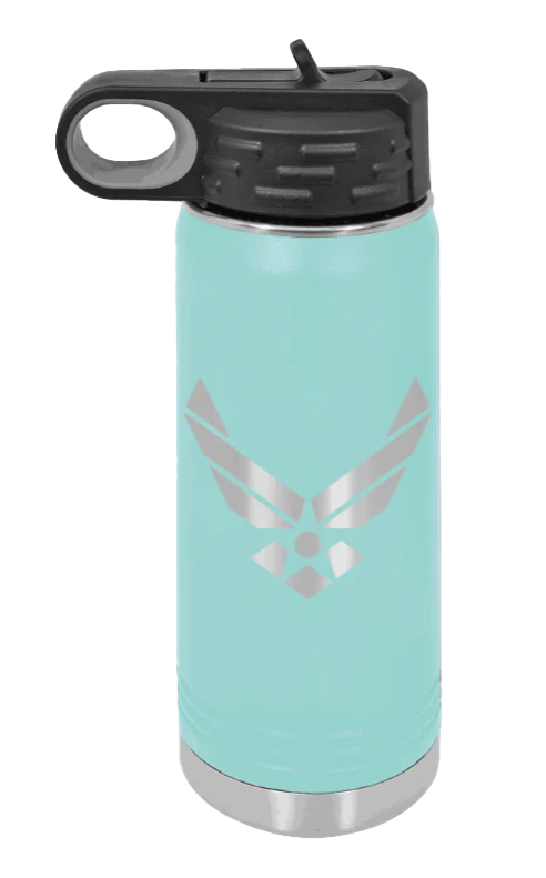Air Force - 20oz Water Bottle Laser Engraved - Image 15