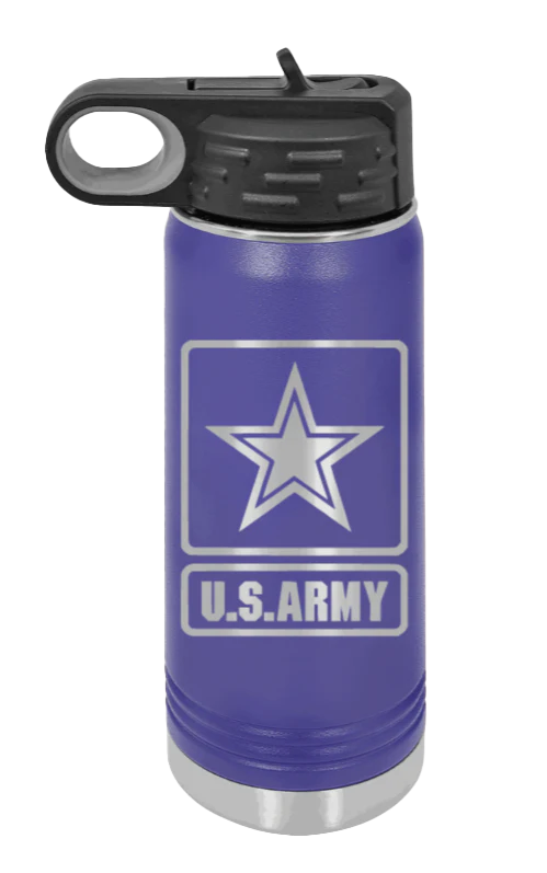 Army - 20oz Water Bottle Laser Engraved - Image 13