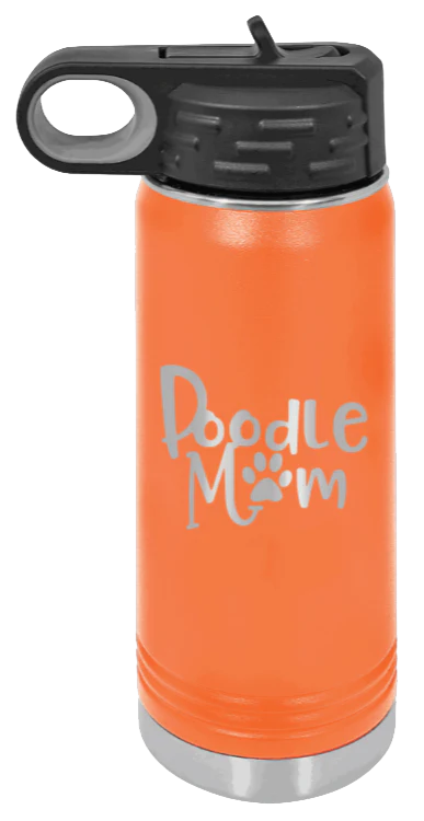 Doodle Mom - 20oz Water Bottle Laser Engraved - Image 11
