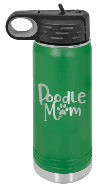 Doodle Mom - 20oz Water Bottle Laser Engraved - Image 5