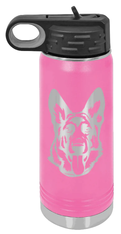 German Sheppard - 20oz Water Bottle Laser Engraved - Image 12