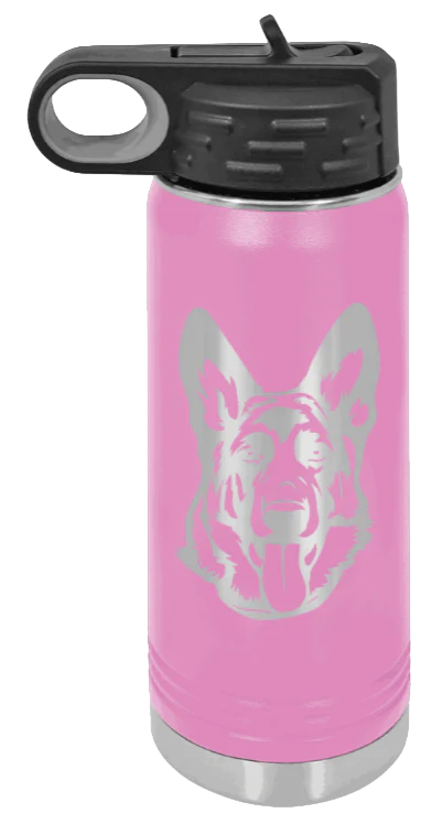 German Sheppard - 20oz Water Bottle Laser Engraved - Image 7