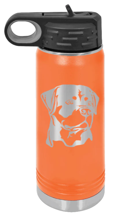 Rottweiler - 20oz Water Bottle Laser Engraved - Image 11