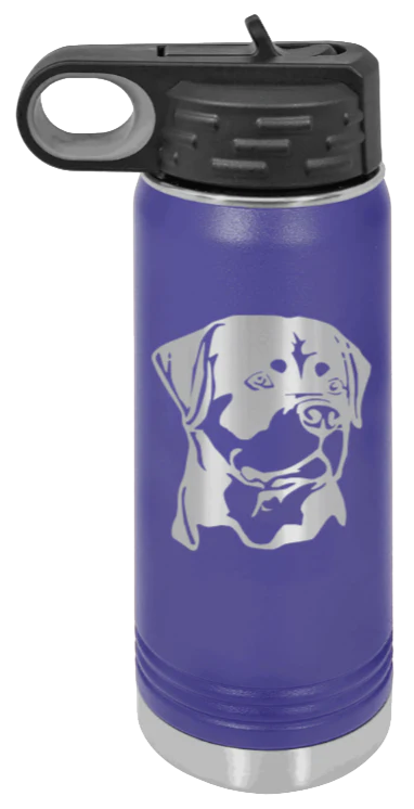 Rottweiler - 20oz Water Bottle Laser Engraved - Image 13