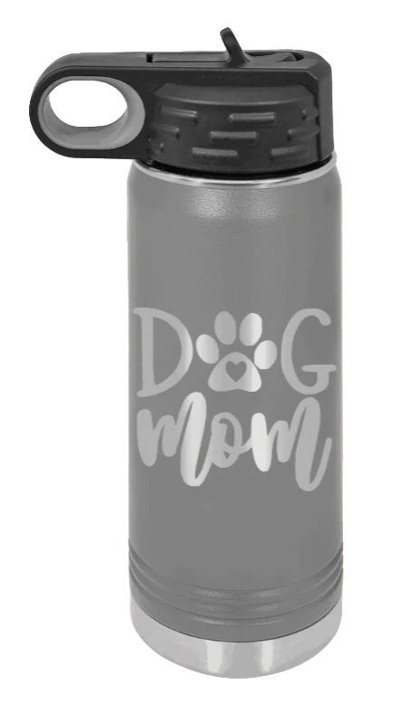 Dog Mom - 20oz Water Bottle Laser Engraved - Image 4