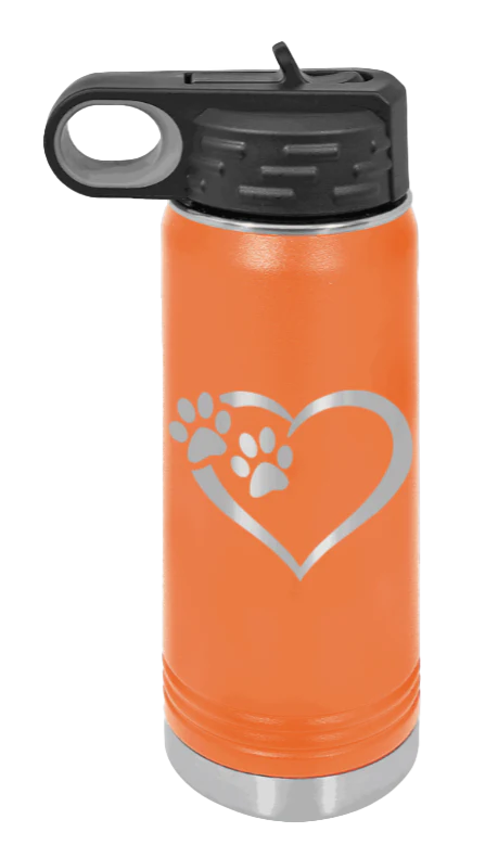 Puppy Love - 20oz Water Bottle Laser Engraved - Image 11