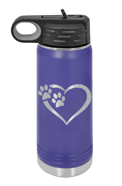 Puppy Love - 20oz Water Bottle Laser Engraved - Image 13