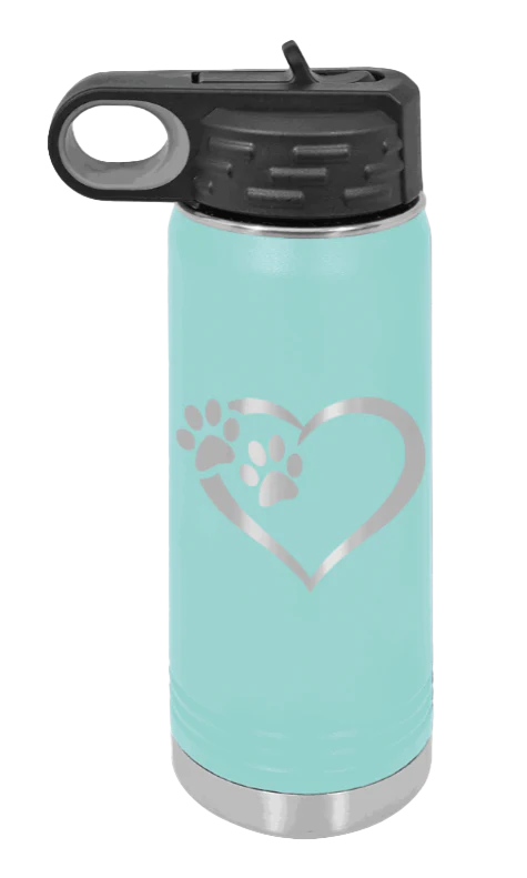 Puppy Love - 20oz Water Bottle Laser Engraved - Image 15