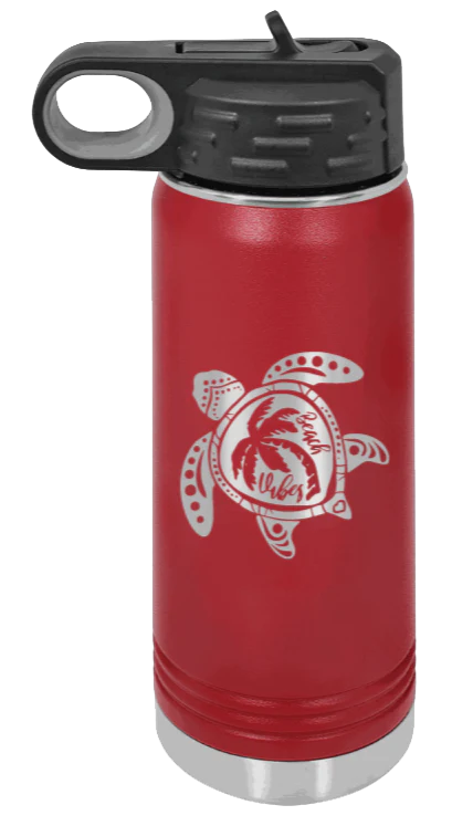 Turtle - 20oz Water Bottle Laser Engraved - Image 8