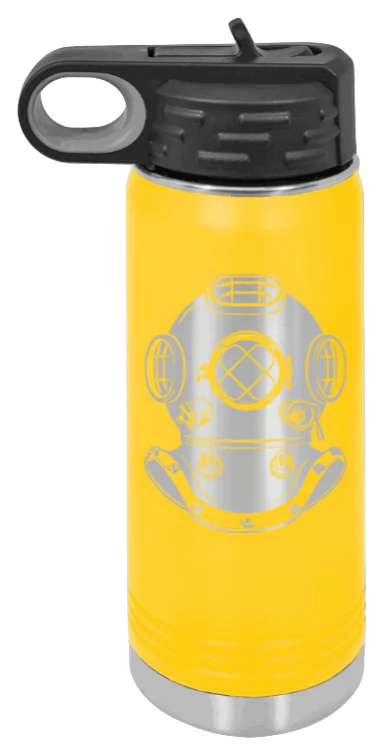 Dive Helment - 20oz Water Bottle Laser Engraved - Image 17